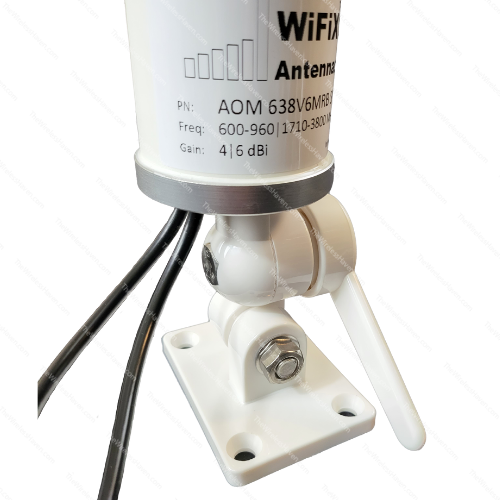 The Wireless Haven 600-3800Mhz 2x2 MIMO 5G Ready 6dBi Omni-Directional Cellular Antenna with Marine Base 3