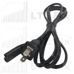 Power Cable 6 foot 2 Prong to Non-Polarized C7 Style