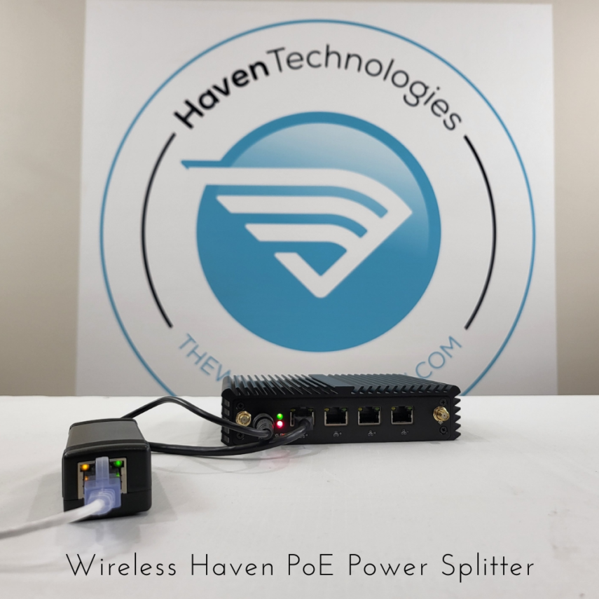 48V to 12V 3A POE+ Gigabit Splitter – 5.5mm X 2.1mm Power Plug Tip ...