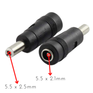 2.1 x 5.5 MM to 2.5 x 5.5 MM Power Connector Adapter for TMHI Nokia Gateway