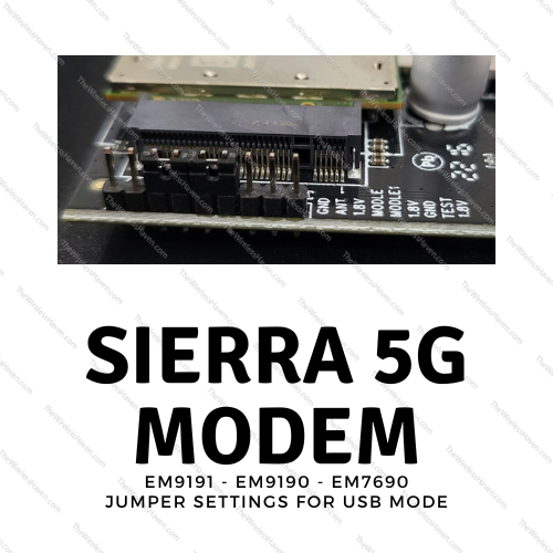 USB3 to M.2 Key B 4G 5G Modem Adapter Enclosure with SIM Card Slot - V7 - Sierra Quectel Fibcom SimCOM 5G Supported-Sierra5GModem-JumperSetting-Example-1