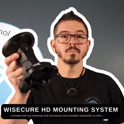 WiSecure Heady Duty Mounting System for WiFiX antennas and enclosures.